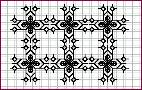Blackwork Pattern - Fancy Border [12K]